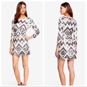 Express Off The Shoulder Sequin Dress